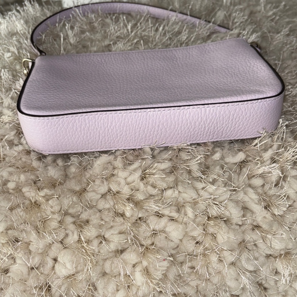 kate spade lavender pebbled leather shoulder bag - Picture 4 of 7